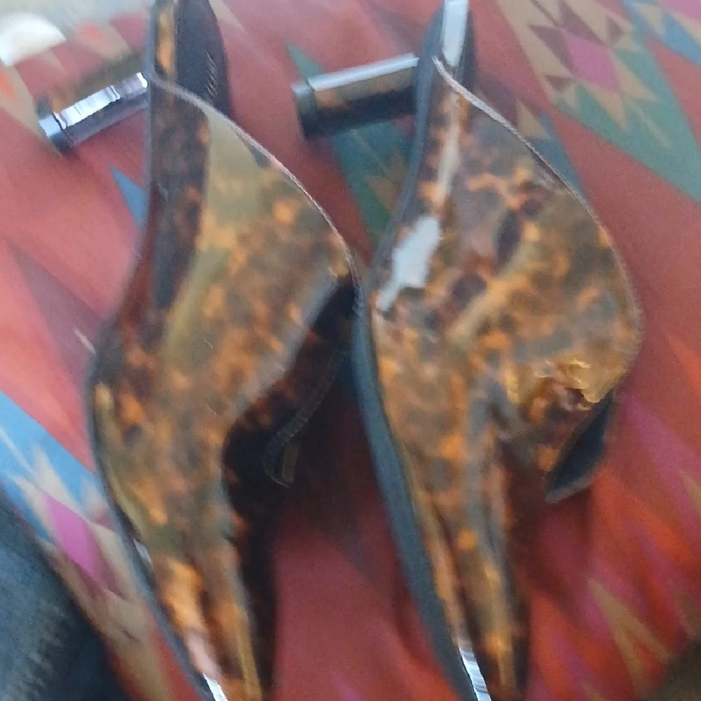 Jeffrey Campbell SALTAIRE Tortoiseshell Mules 8.5 - Picture 8 of 10